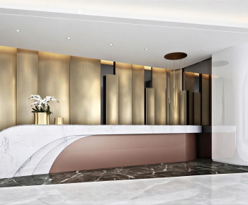 Modern Office Reception Desk-ID:107140541