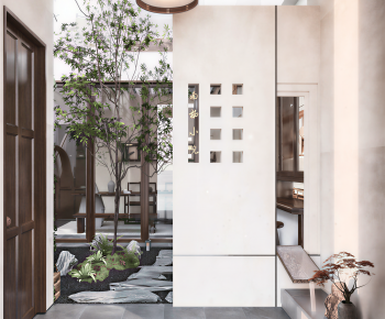 New Chinese Style Hallway-ID:967452057
