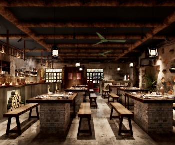 Retro Style Restaurant-ID:886409045