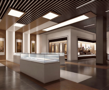 New Chinese Style Exhibition Hall-ID:655885933