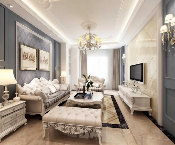 European Style A Living Room-ID:807874926