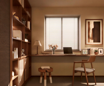 Wabi-sabi Style Study Space-ID:848942045