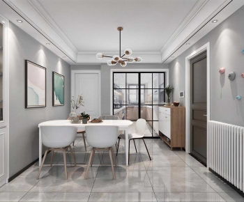 Nordic Style Dining Room-ID:641669031