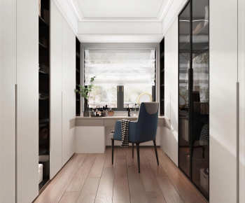 Modern Clothes Storage Area-ID:629383099