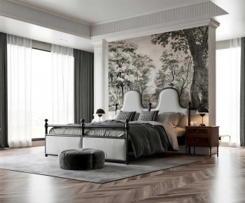 American Style Bedroom-ID:255976921