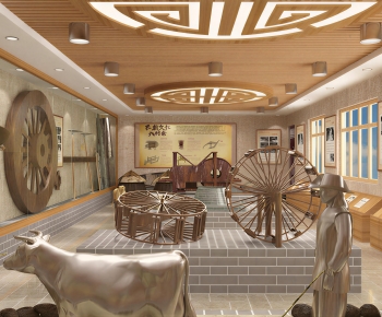 New Chinese Style Exhibition Hall-ID:998636013