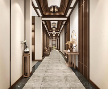 New Chinese Style Corridor Elevator Hall-ID:647015096