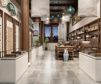 New Chinese Style Exhibition Hall-ID:614390454