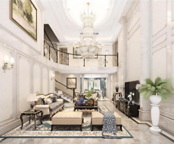 New Classical Style A Living Room-ID:617521057