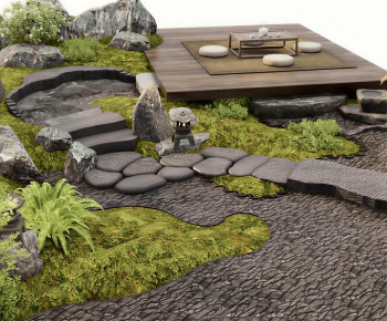 Japanese Style Courtyard/landscape-ID:562385083
