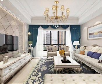 European Style A Living Room-ID:399420399