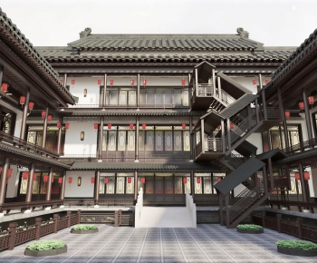 New Chinese Style Courtyard/landscape-ID:631062985