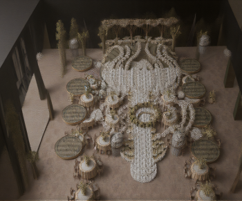 Modern Banquet Hall-ID:113313912