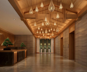 New Chinese Style Lobby Hall-ID:135036959
