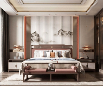 New Chinese Style Bedroom-ID:829205999