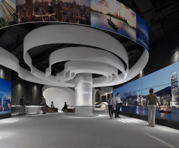 Modern Exhibition Hall-ID:585237989