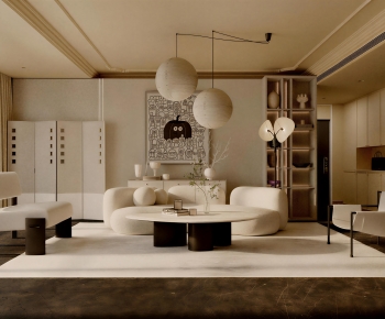 Wabi-sabi Style A Living Room-ID:101521068