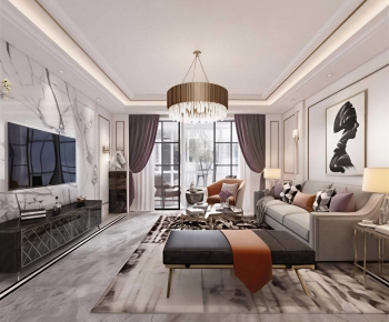 Modern A Living Room-ID:493107087