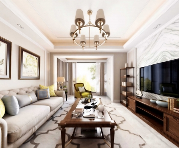 American Style A Living Room-ID:610899934
