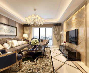 European Style A Living Room-ID:527540927