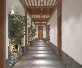 New Chinese Style Corridor-ID:981031897