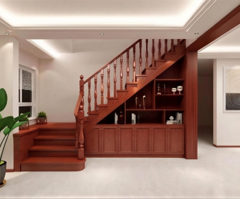 New Chinese Style Stairwell-ID:780966041