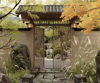 Japanese Style Courtyard/landscape-ID:828866009