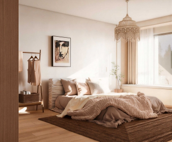 Wabi-sabi Style Bedroom-ID:350092898