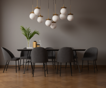 Modern Dining Table And Chairs-ID:988528979