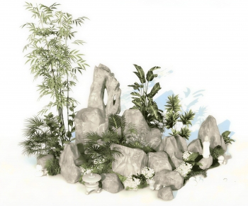 New Chinese Style Rockery Waterscape-ID:971821076