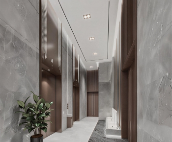 Modern Office Elevator Hall-ID:941092978
