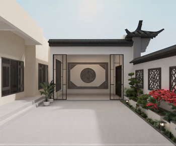 New Chinese Style Courtyard/landscape-ID:432604076