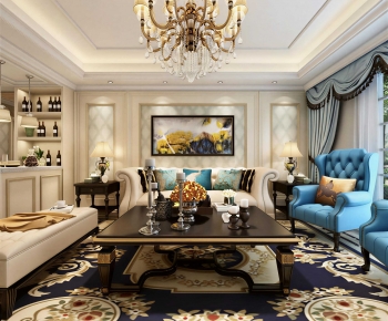 European Style A Living Room-ID:482762105