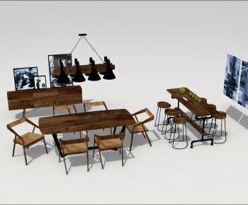 Modern Dining Table And Chairs-ID:375264889