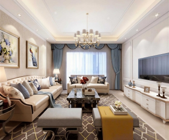 American Style A Living Room-ID:403337963