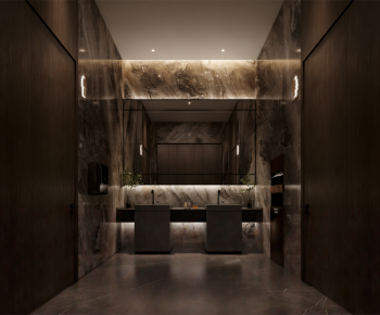 Modern Public Toilet-ID:671374082