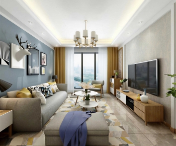Nordic Style A Living Room-ID:142168058