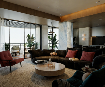 Modern A Living Room-ID:153475054