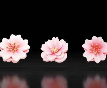 Modern Flowers And Grass-ID:956597093