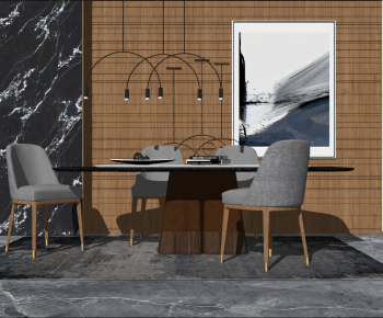 Modern Dining Table And Chairs-ID:349370961