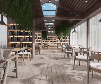 Modern Bookstore Book Bar-ID:802750112