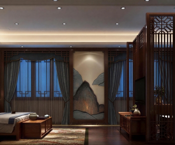 New Chinese Style Bedroom-ID:858215093