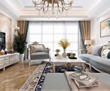 European Style A Living Room-ID:348844056
