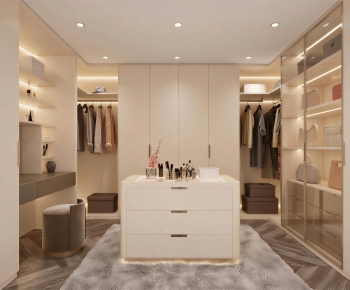 Modern Clothes Storage Area-ID:354388002