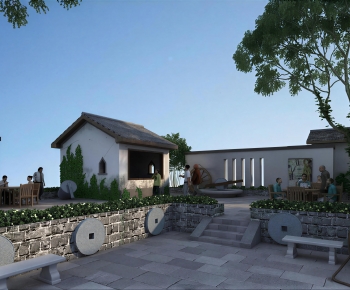 New Chinese Style Park Landscape-ID:452569969