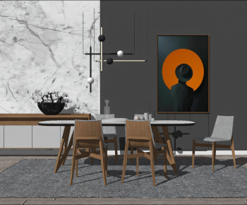Modern Dining Table And Chairs-ID:200026043