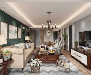 American Style A Living Room-ID:187897926