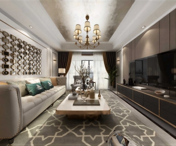Modern A Living Room-ID:844099579