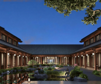 Chinese Style Courtyard/landscape-ID:358638054