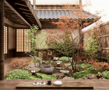 Japanese Style Courtyard/landscape-ID:604520083